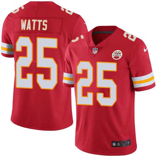 Nike Kansas City Chiefs #25 Armani Watts Red Team Color Men's Stitched NFL Vapor Untouchable Limited Jersey