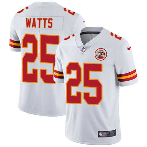 Nike Kansas City Chiefs #25 Armani Watts White Men's Stitched NFL Vapor Untouchable Limited Jersey