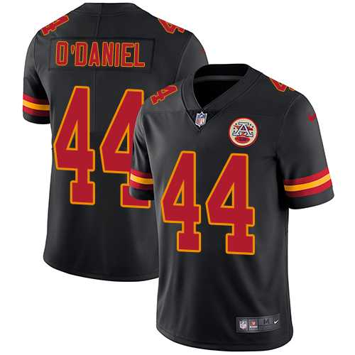 Nike Kansas City Chiefs #44 Dorian O'Daniel Black Men's Stitched NFL Limited Rush Jersey