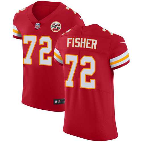 Nike Kansas City Chiefs #72 Eric Fisher Red Team Color Men's Stitched NFL Vapor Untouchable Elite Jersey