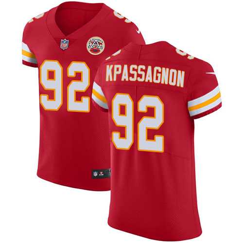 Nike Kansas City Chiefs #92 Tanoh Kpassagnon Red Team Color Men's Stitched NFL Vapor Untouchable Elite Jersey