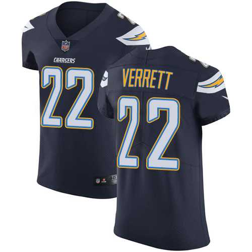 Nike Los Angeles Chargers #22 Jason Verrett Navy Blue Team Color Men's Stitched NFL Vapor Untouchable Elite Jersey