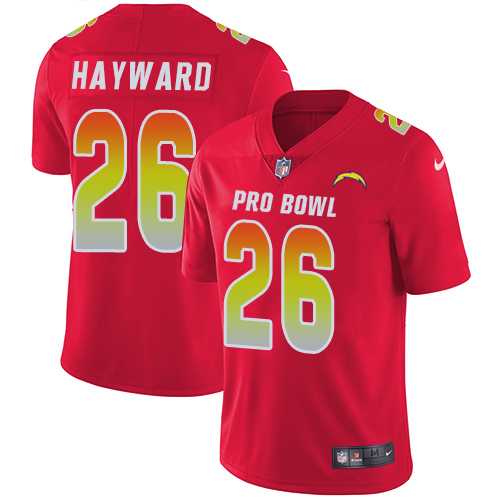 Nike Los Angeles Chargers #26 Casey Hayward Red Men's Stitched NFL Limited AFC 2018 Pro Bowl Jersey