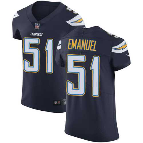 Nike Los Angeles Chargers #51 Kyle Emanuel Navy Blue Team Color Men's Stitched NFL Vapor Untouchable Elite Jersey