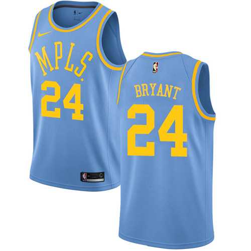 Nike Los Angeles Lakers #24 Kobe Bryant Royal Blue NBA Swingman Hardwood Classics Jersey