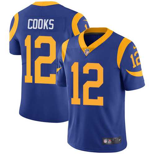 Nike Los Angeles Rams #12 Brandin Cooks Royal Blue Alternate Men's Stitched NFL Vapor Untouchable Limited Jersey