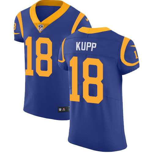 Nike Los Angeles Rams #18 Cooper Kupp Royal Blue Alternate Men's Stitched NFL Vapor Untouchable Elite Jersey