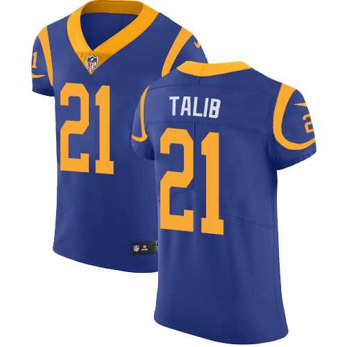 Nike Los Angeles Rams #21 Aqib Talib Royal Blue Alternate Men's Stitched NFL Vapor Untouchable Elite Jersey