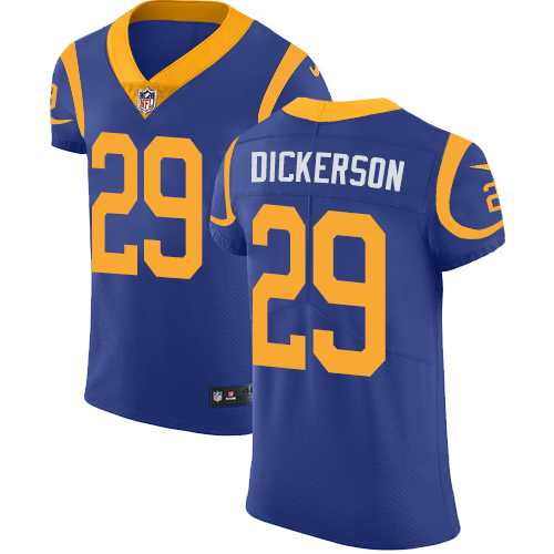 Nike Los Angeles Rams #29 Eric Dickerson Royal Blue Alternate Men's Stitched NFL Vapor Untouchable Elite Jersey