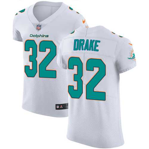 Nike Miami Dolphins #32 Kenyan Drake White Men's Stitched NFL Vapor Untouchable Elite Jersey