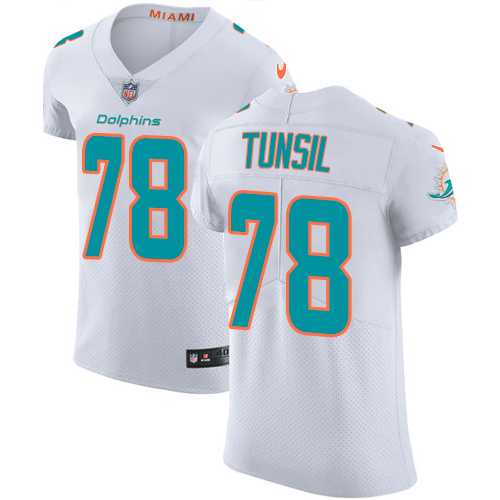 Nike Miami Dolphins #78 Laremy Tunsil White Men's Stitched NFL Vapor Untouchable Elite Jersey