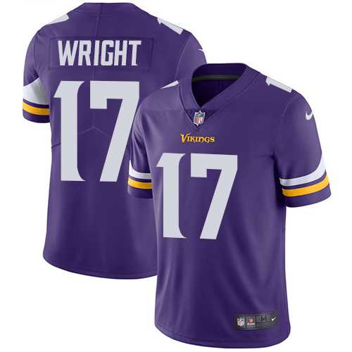 Nike Minnesota Vikings #17 Kendall Wright Purple Team Color Men's Stitched NFL Vapor Untouchable Limited Jersey