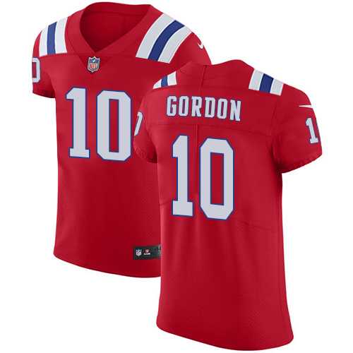 Nike New England Patriots #10 Josh Gordon Red Alternate Men's Stitched NFL Vapor Untouchable Elite Jersey