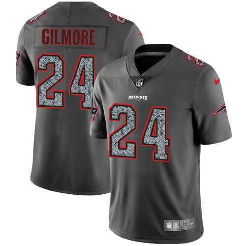 Nike New England Patriots #24 Stephon Gilmore Gray Static Men's NFL Vapor Untouchable Limited Jersey