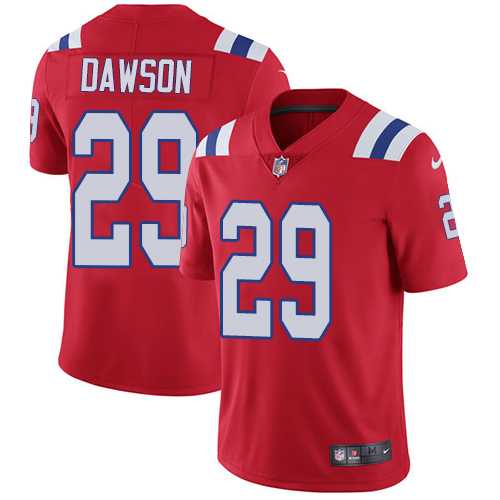 Nike New England Patriots #29 Duke Dawson Red Alternate Men's Stitched NFL Vapor Untouchable Limited Jersey