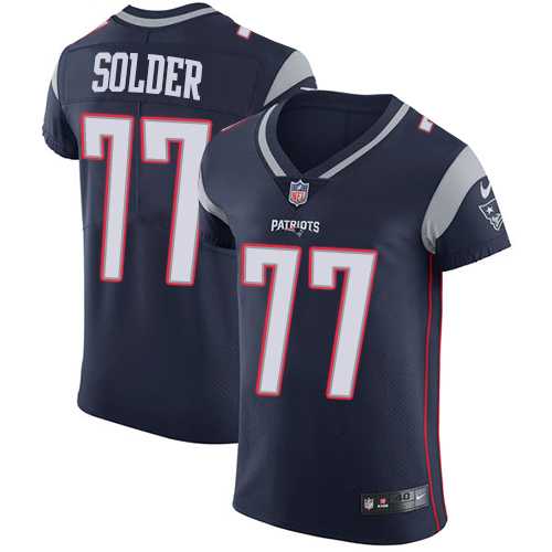 Nike New England Patriots #77 Nate Solder Navy Blue Team Color Men's Stitched NFL Vapor Untouchable Elite Jersey