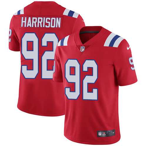 Nike New England Patriots #92 James Harrison Red Alternate Men's Stitched NFL Vapor Untouchable Limited Jersey