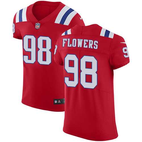Nike New England Patriots #98 Trey Flowers Red Alternate Men's Stitched NFL Vapor Untouchable Elite Jersey