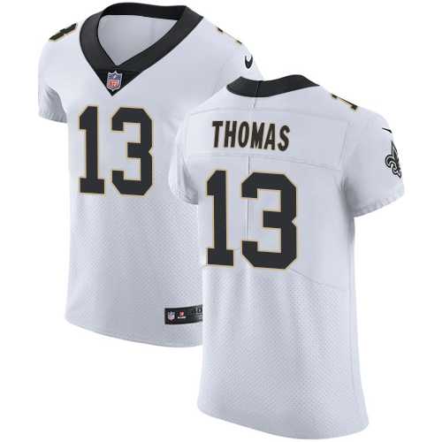 Nike New Orleans Saints #13 Michael Thomas White Men's Stitched NFL Vapor Untouchable Elite Jersey