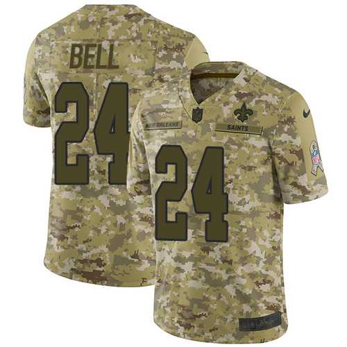 Nike New Orleans Saints #24 Vonn Bell Camo Men's Stitched NFL Limited 2018 Salute To Service Jersey