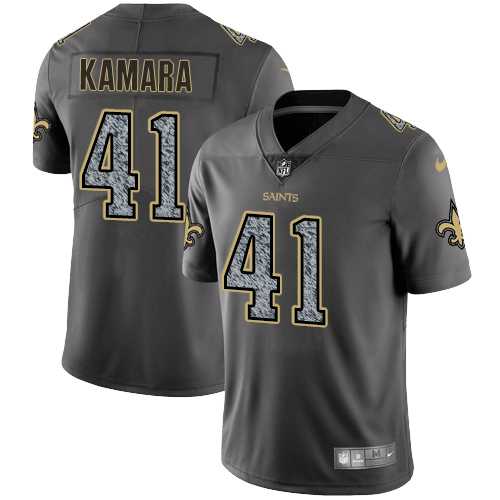 Nike New Orleans Saints #41 Alvin Kamara Gray Static Men's NFL Vapor Untouchable Limited Jersey