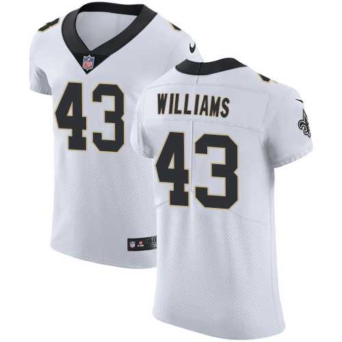 Nike New Orleans Saints #43 Marcus Williams White Men's Stitched NFL Vapor Untouchable Elite Jersey