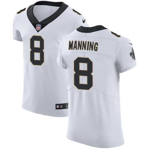 Nike New Orleans Saints #8 Archie Manning White Men's Stitched NFL Vapor Untouchable Elite Jersey