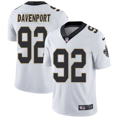 Nike New Orleans Saints #92 Marcus Davenport White Men's Stitched NFL Vapor Untouchable Limited Jersey