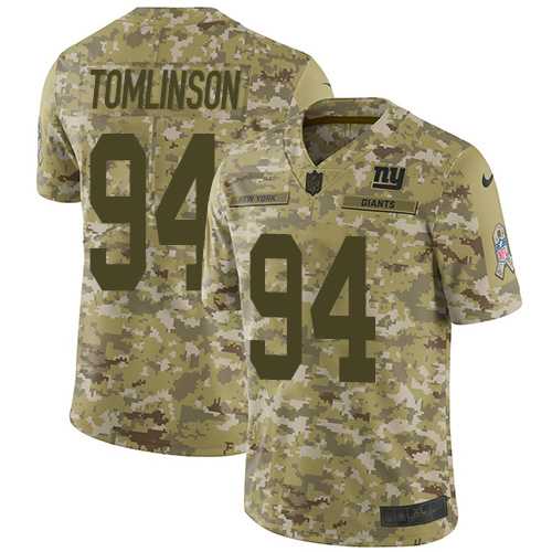 Nike New York Giants #94 Dalvin Tomlinson Camo Men's Stitched NFL Limited 2018 Salute To Service Jersey