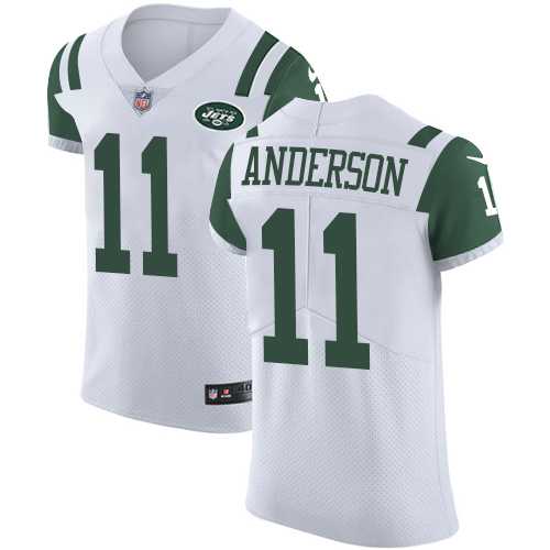 Nike New York Jets #11 Robby Anderson White Men's Stitched NFL Vapor Untouchable Elite Jersey