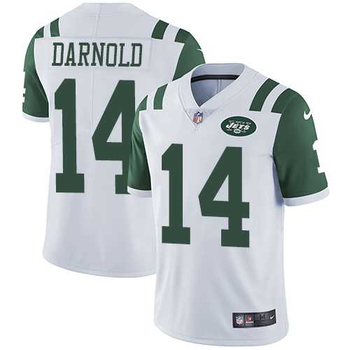 Nike New York Jets #14 Sam Darnold White Men's Stitched NFL Vapor Untouchable Limited Jersey