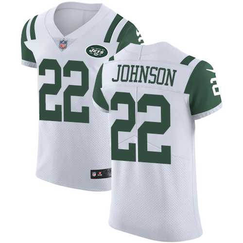 Nike New York Jets #22 Trumaine Johnson White Men's Stitched NFL Vapor Untouchable Elite Jersey