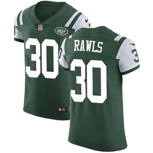 Nike New York Jets #30 Thomas Rawls Green Team Color Men's Stitched NFL Vapor Untouchable Elite Jersey