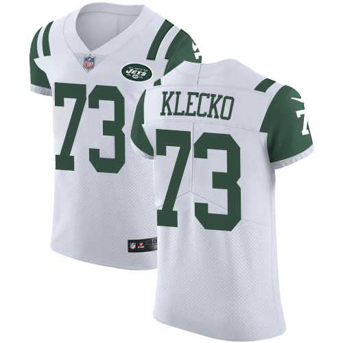 Nike New York Jets #73 Joe Klecko White Men's Stitched NFL Vapor Untouchable Elite Jersey