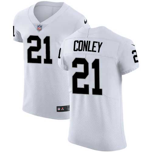 Nike Oakland Raiders #21 Gareon Conley White Men's Stitched NFL Vapor Untouchable Elite Jersey