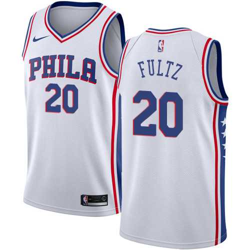 Nike Philadelphia 76ers #20 Markelle Fultz White NBA Swingman Association Edition Jersey