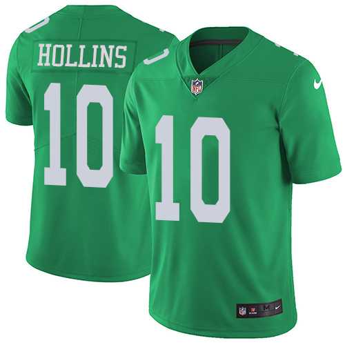 Nike Philadelphia Eagles #10 Mack Hollins Green Men's Stitched NFL Limited Rush Jersey