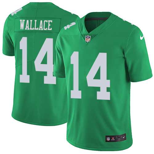 Nike Philadelphia Eagles #14 Mike Wallace Green Men's Stitched NFL Limited Rush Jersey