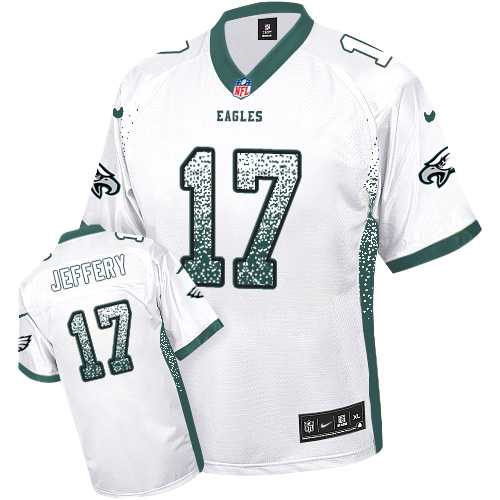 Nike Philadelphia Eagles #17 Alshon Jeffery White Men's Stitched NFL Elite Drift Fashion Jersey