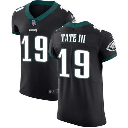 Nike Philadelphia Eagles #19 Golden Tate III Black Alternate Men's Stitched NFL Vapor Untouchable Elite Jersey