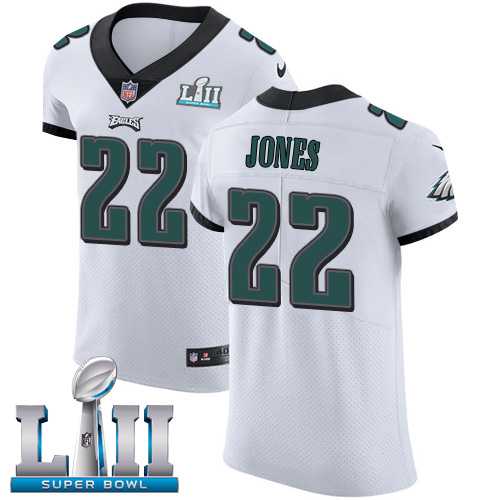 Nike Philadelphia Eagles #22 Sidney Jones White Super Bowl LII Men's Stitched NFL Vapor Untouchable Elite Jersey