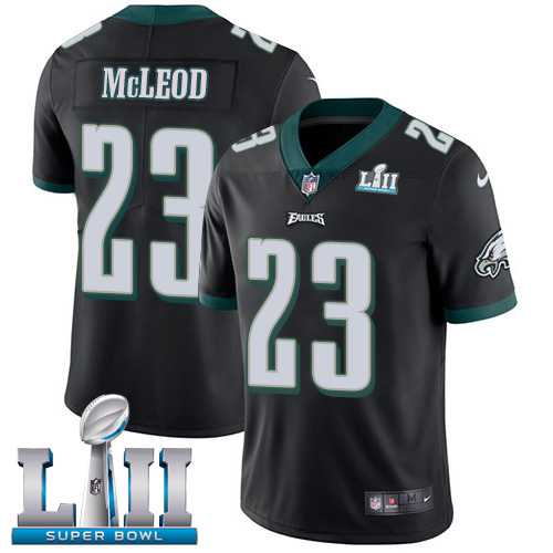 Nike Philadelphia Eagles #23 Rodney McLeod Black Alternate Super Bowl LII Men's Stitched NFL Vapor Untouchable Limited Jersey