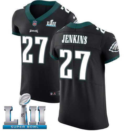 Nike Philadelphia Eagles #27 Malcolm Jenkins Black Alternate Super Bowl LII Men's Stitched NFL Vapor Untouchable Elite Jersey