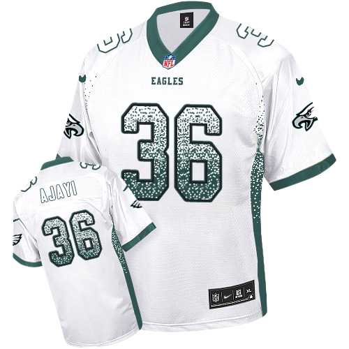 Nike Philadelphia Eagles #36 Jay Ajayi White Men's Stitched NFL Elite Drift Fashion Jersey