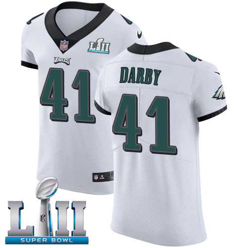 Nike Philadelphia Eagles #41 Ronald Darby White Super Bowl LII Men's Stitched NFL Vapor Untouchable Elite Jersey
