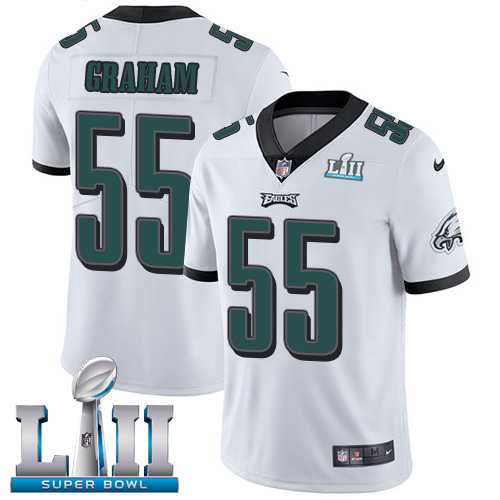 Nike Philadelphia Eagles #55 Brandon Graham White Super Bowl LII Men's Stitched NFL Vapor Untouchable Limited Jersey