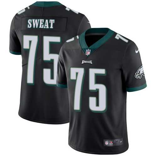 Nike Philadelphia Eagles #75 Josh Sweat Black Alternate Men's Stitched NFL Vapor Untouchable Limited Jersey