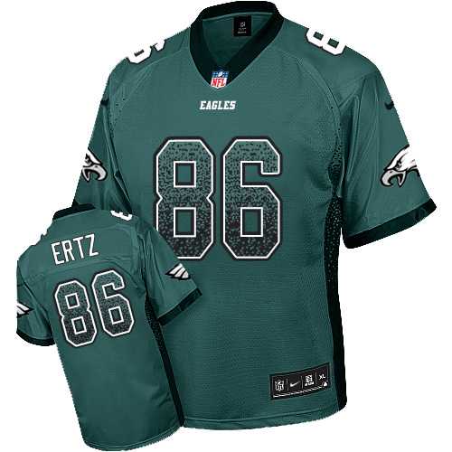 Nike Philadelphia Eagles #86 Zach Ertz Midnight Green Team Color Men's Stitched NFL Elite Drift Fashion Jersey