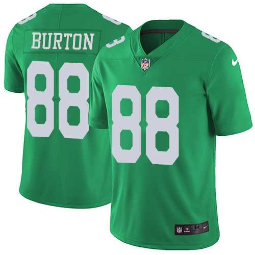 Nike Philadelphia Eagles #88 Trey Burton Green Men's Stitched NFL Limited Rush Jersey
