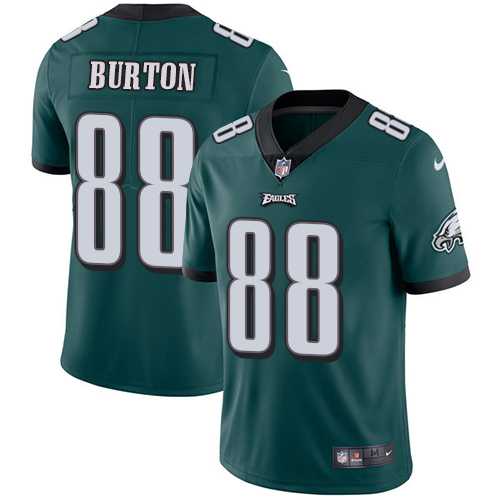 Nike Philadelphia Eagles #88 Trey Burton Midnight Green Team Color Men's Stitched NFL Vapor Untouchable Limited Jersey